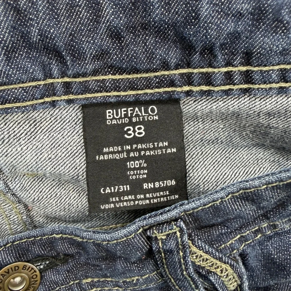 Buffalo Driven Jeans Mens 38x32 Dark Blue‎ Straight Leg Cotton Denim Pants